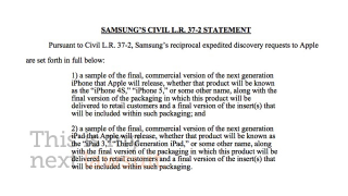 Samsung Demands To See the iPhone 5 and iPad 3 In Court